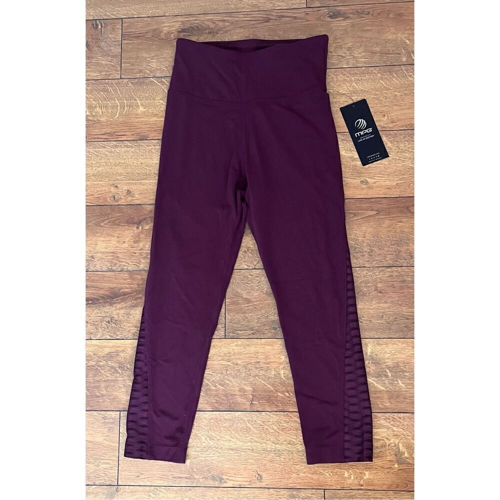 MPG SPORT Women’s XS High Waisted Capri Legging in Dusk Fig NWT